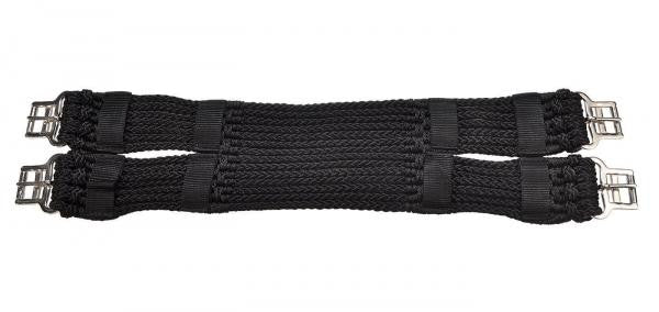 BUSSE Saddle Girth SCHNUR-DR 30cm / Black - Eqclusive