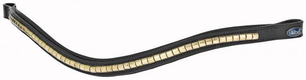 BUSSE  Browband COMFORT Pony / Black/Block-Gold - Eqclusive  - 3